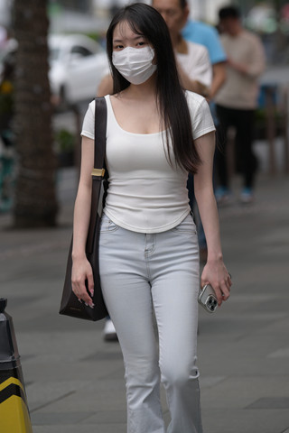 偶遇小清新牛仔妹纸